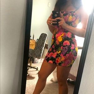 Forever 21, Small, Black Background/Colorful Floral